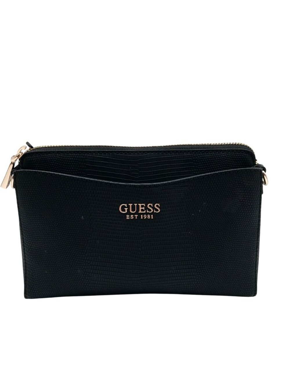 Guess Black Lyndi Triple Compartment Girlfriend Crossbody